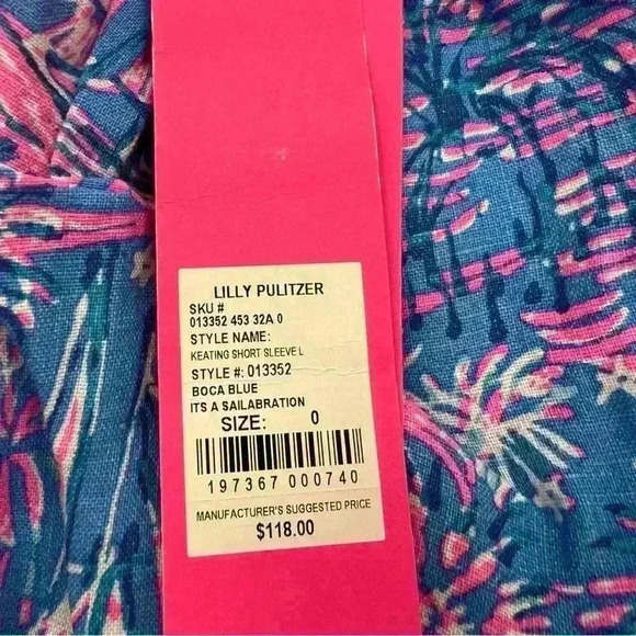 NWT Lilly Pulitzer Keating Top Size 0 - Picture 5 of 5